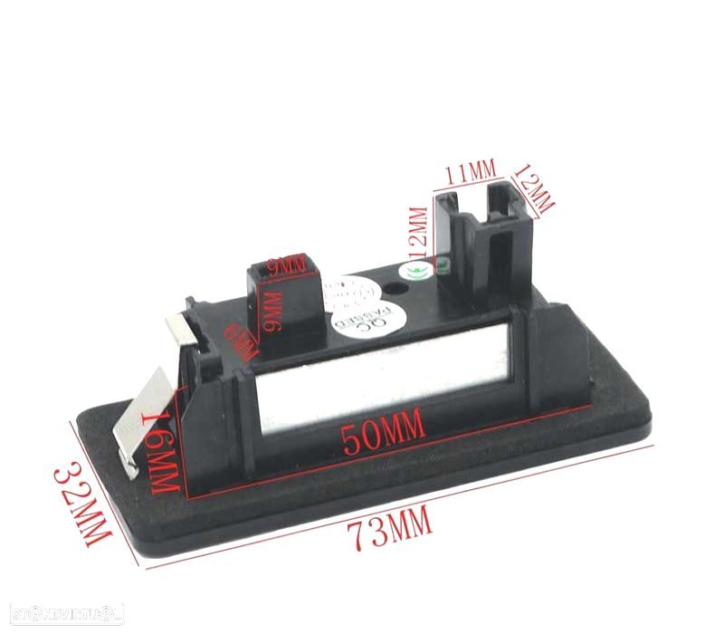 LUZES DE MATRÍCULA LED PARA VOLKSWAGEN VW GOLF VI VARIANT Y PLUS 2010-2016 - 2