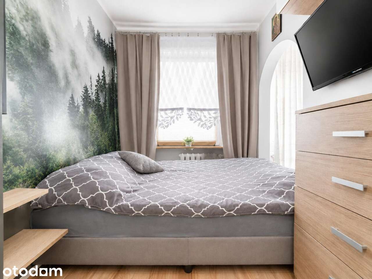 Północ | pokój z wnęką | duży balkon | po generalnym remoncie