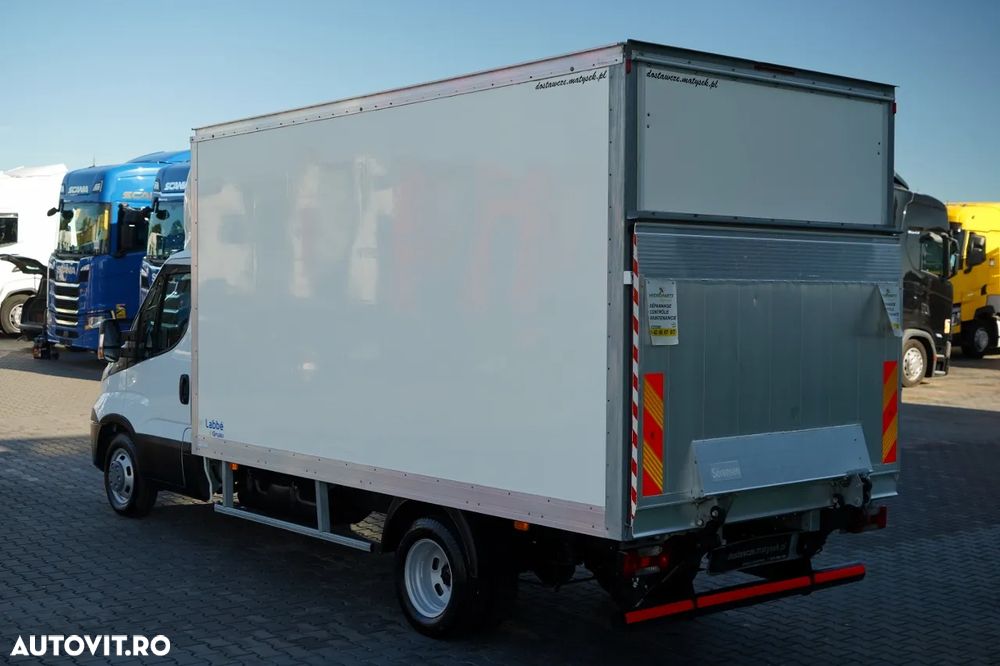 Iveco 35-160 / CONTAINER - 4,3 M / platformă elevatoare SORENSEN - 750 KG / MANUALĂ / IMPORTATĂ / EURO 6 - 6