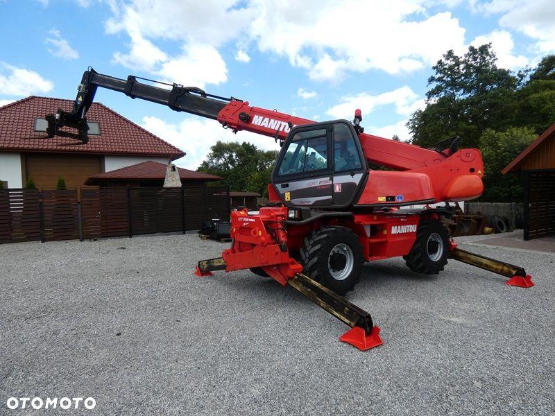 Manitou MRT2150 ROTO / Sprowadzona / Pilot , wciągarka, łyżka + widły / - 1