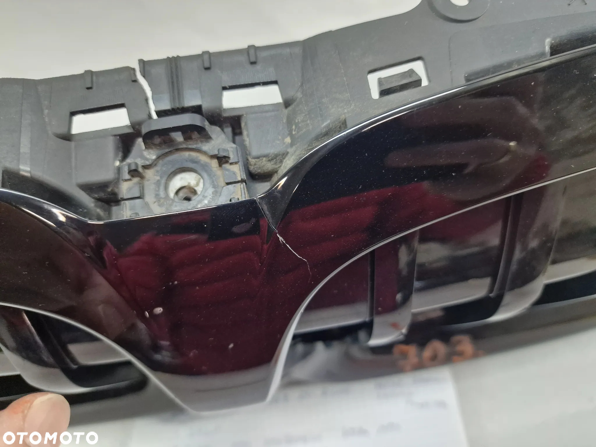 BMW G20 / G21 / G28 ATRAPA / GRILL ZDERZAKA PRZEDNIEGO PRZÓD + ŻALUZJA CZARNA W POŁYSKU , NR 187156-10 18715610 / 5A22C60 , NR AUKCJI GL703 - 18