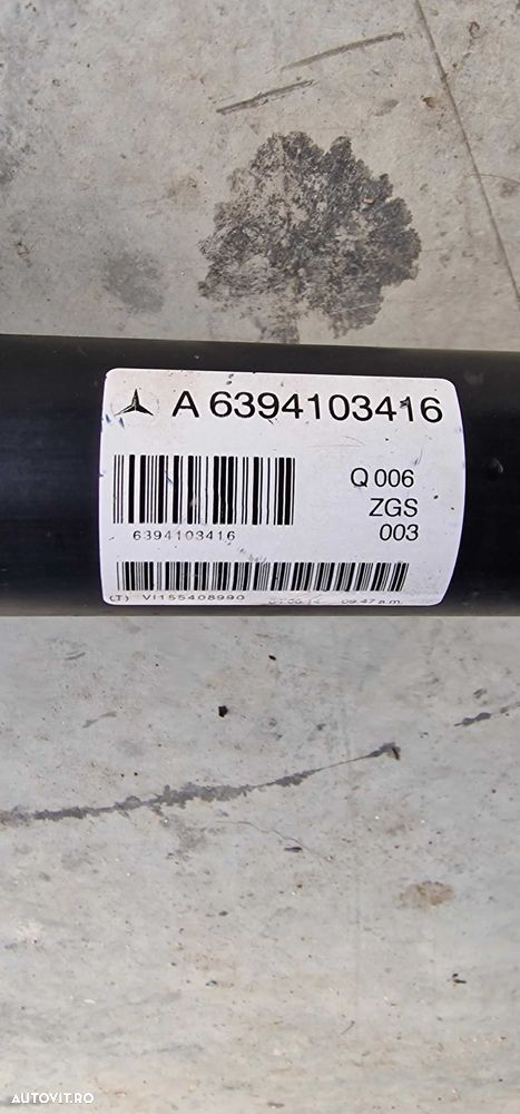 Cardan Mercedes Vito Viano W639 2.2CDI Automat cod A6394103416 217cm - 1