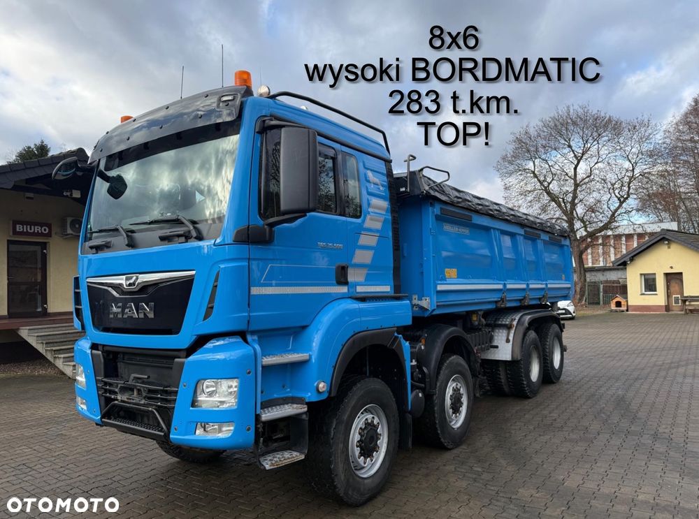 MAN 35.500 TGS wywrotka 8x6, 3-str. MEILLER, BORDMATIC, 283 t.km., TOP! - 1