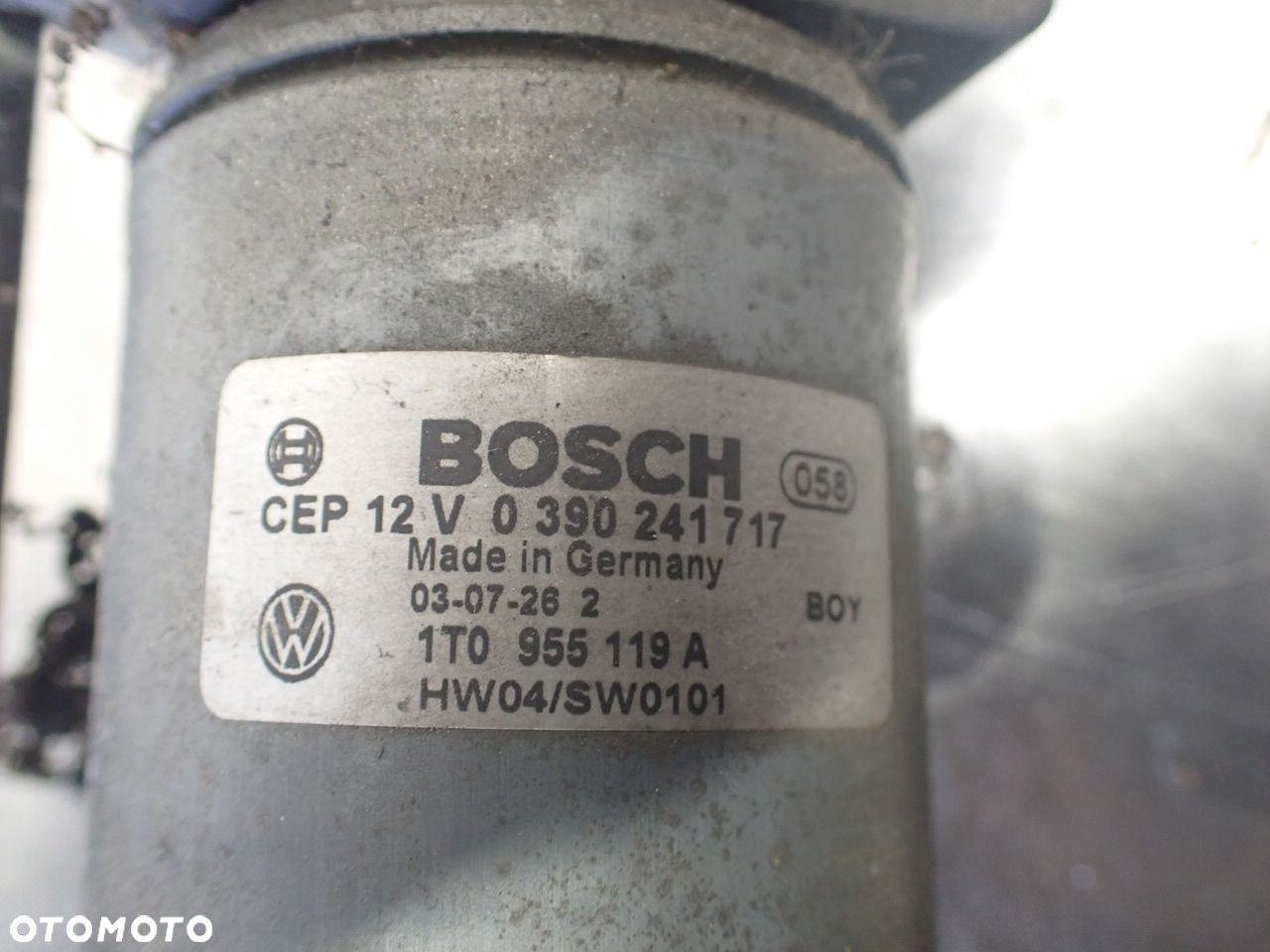 MECHANIZM WYCIERACZEK PRZÓD LEWY VOLKSWAGEN TOURAN I 1.6 1T0955119A   0390241717 - 6