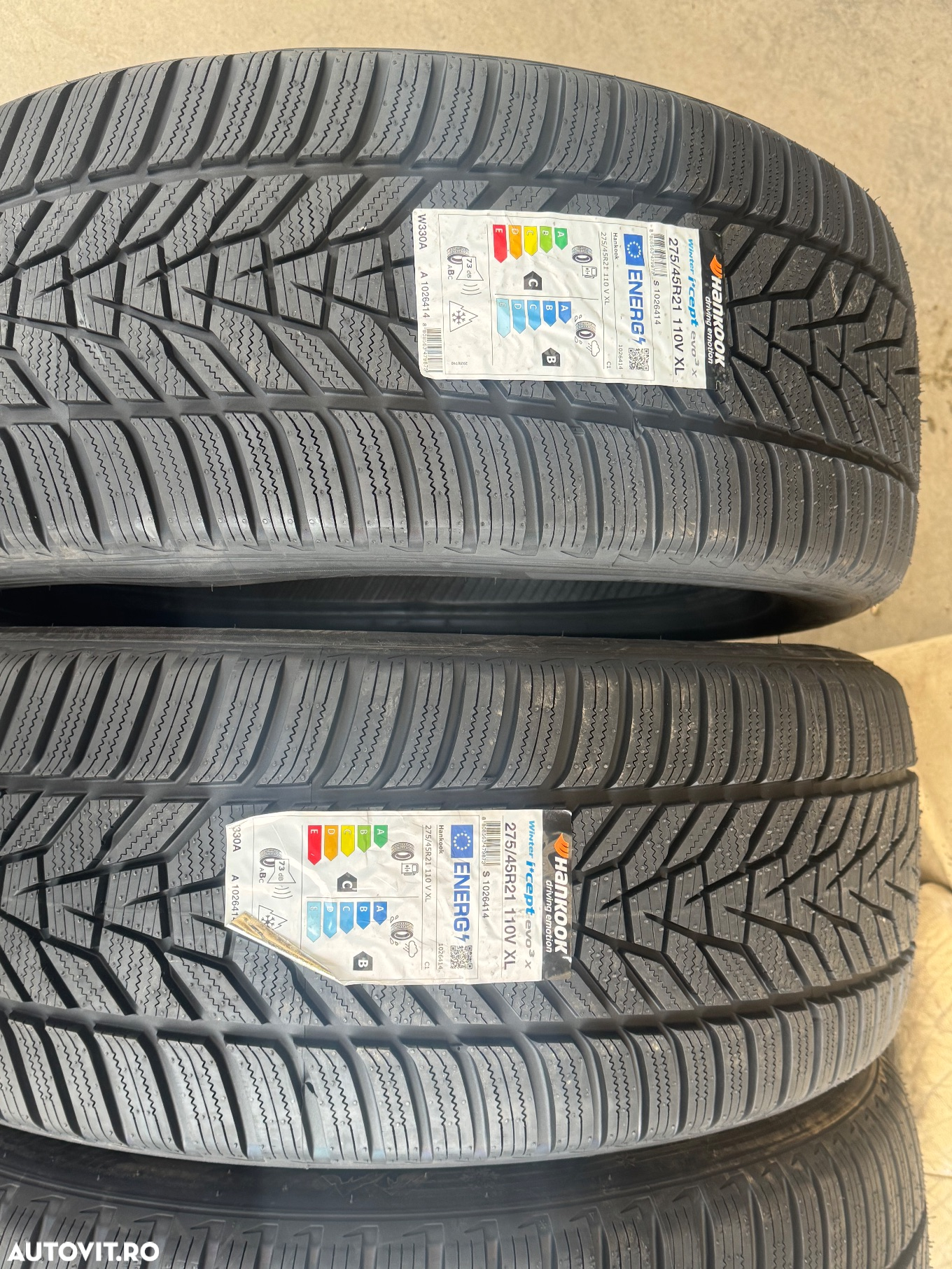 Vând set anvelope 275/45/21-315/40/21 hankook de iarnă noi - 2