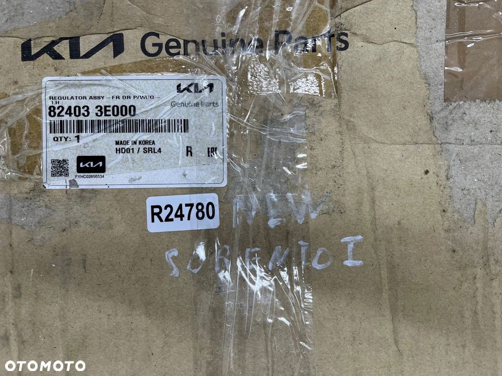 Podnośnik szyb Kia Sorento 1 I 02-09r. nowy orginalny lewy przedni mechanizm 824033e000 - 8