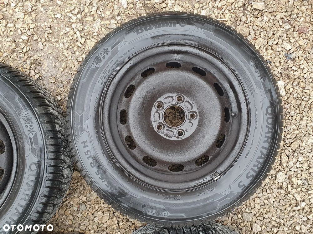 FORD 4X KOŁA FELGI R15 5x108 63,4mm OPONY 195/65/R15 7.5mm 2020r CAŁOROCZNE CAŁOSEZONOWE JAK NOWE 4x BARUM QUARTARIS 5 FOCUS FIESTA FUSION - 5