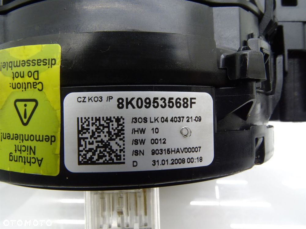 Przełącznik zespolony taśma manetki pająk airbag 8k0953502d audi a4 b8 - 8