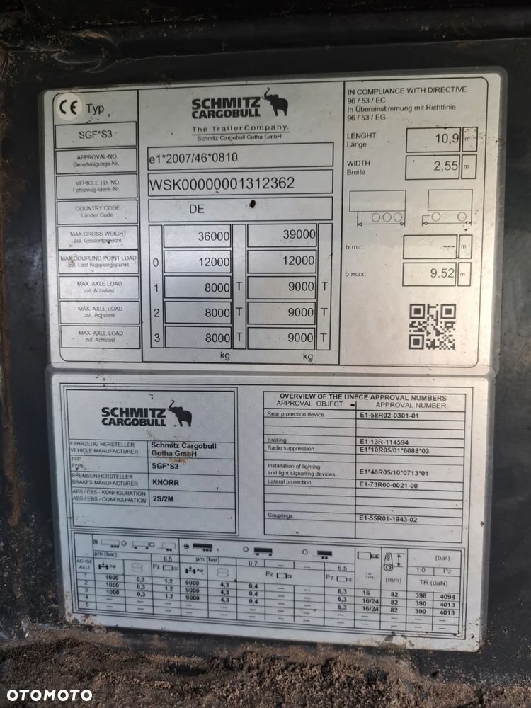 Schmitz Cargobull Schmitz Cargobull * WYWROTKA * KLAPO-DRZWI * ALUFELGI * OŚ POD * SUPER STAN * - 3