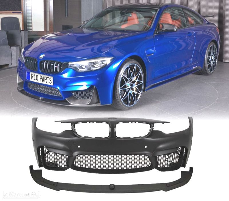 PÁRA-CHOQUES DIANTEIRO BMW F32 F33 F36 LOOK M4 PDC + SPOILER LIP - 1