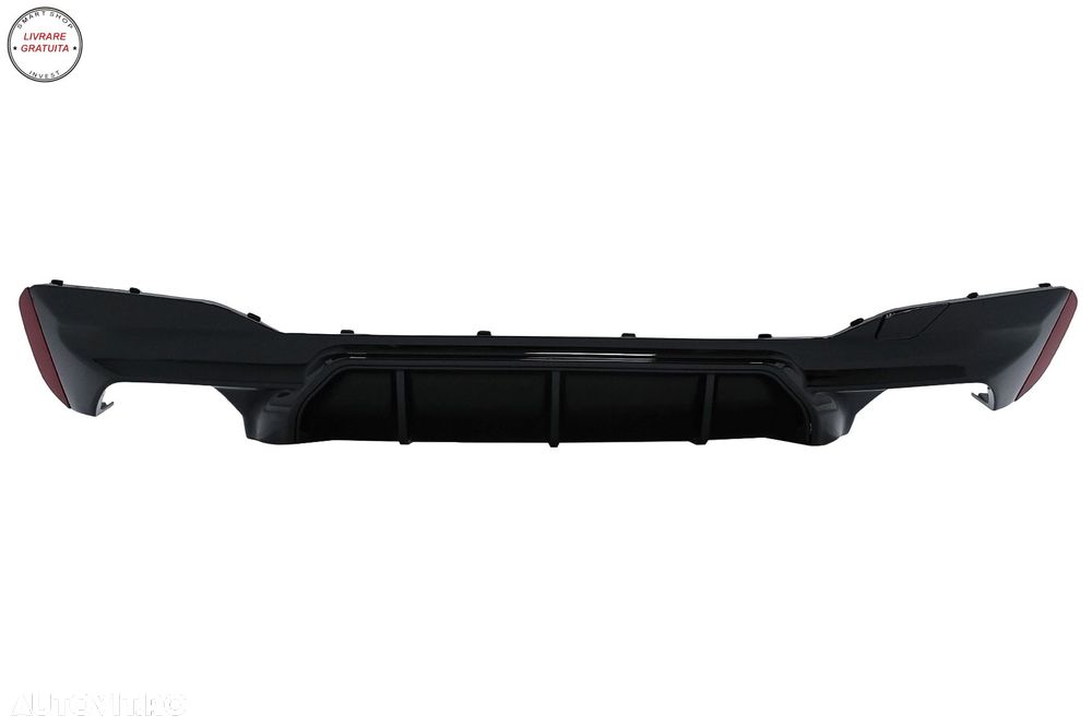 Difuzor Bara Spate BMW Seria 5 G30 G31 (2017+) M5 Design Negru Lucios- livrare gratuita - 2