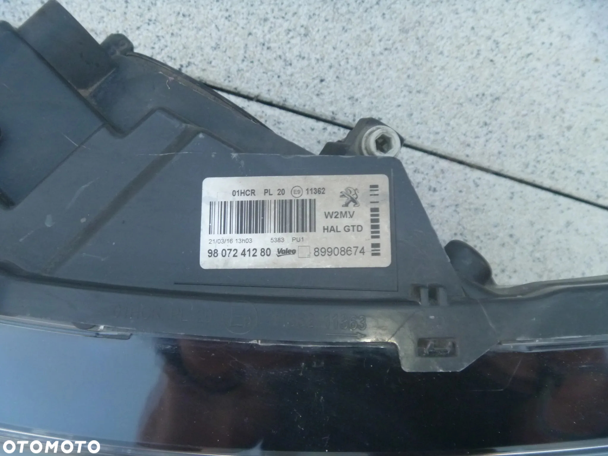 PEUGEOT 508 LIFT 14-19 LAMPA LEWA ORYGINAŁ IGŁA EUROPA 89908674 - 6