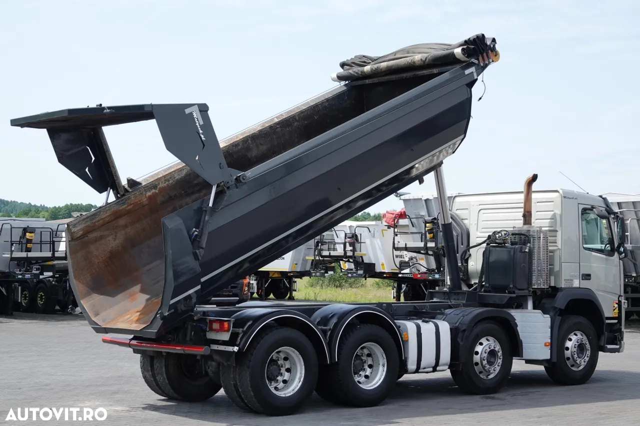 Volvo FM 450 / 8x4 / BASCULATOR SPATE / HIDROCLAPS / EURO 6 / IMPORTAT - 9