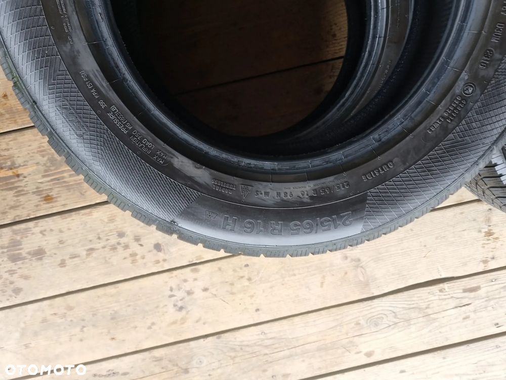 Opony Continental WinterContact TS850P 215/65R16 98H 2016r.4x7,5mm bdb stan - 15