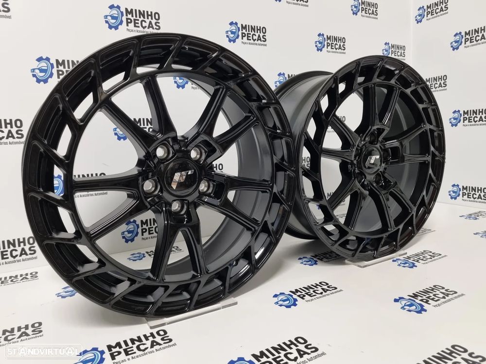 Jantes Japan Racing (JR45) em 18 (5x112) Preto Brilho - 3