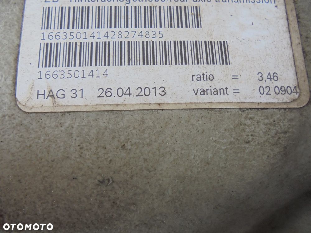 MERCEDES ML GL W166 MOST DYFER TYL 4,7 BENZYNA 1663501414 - 3