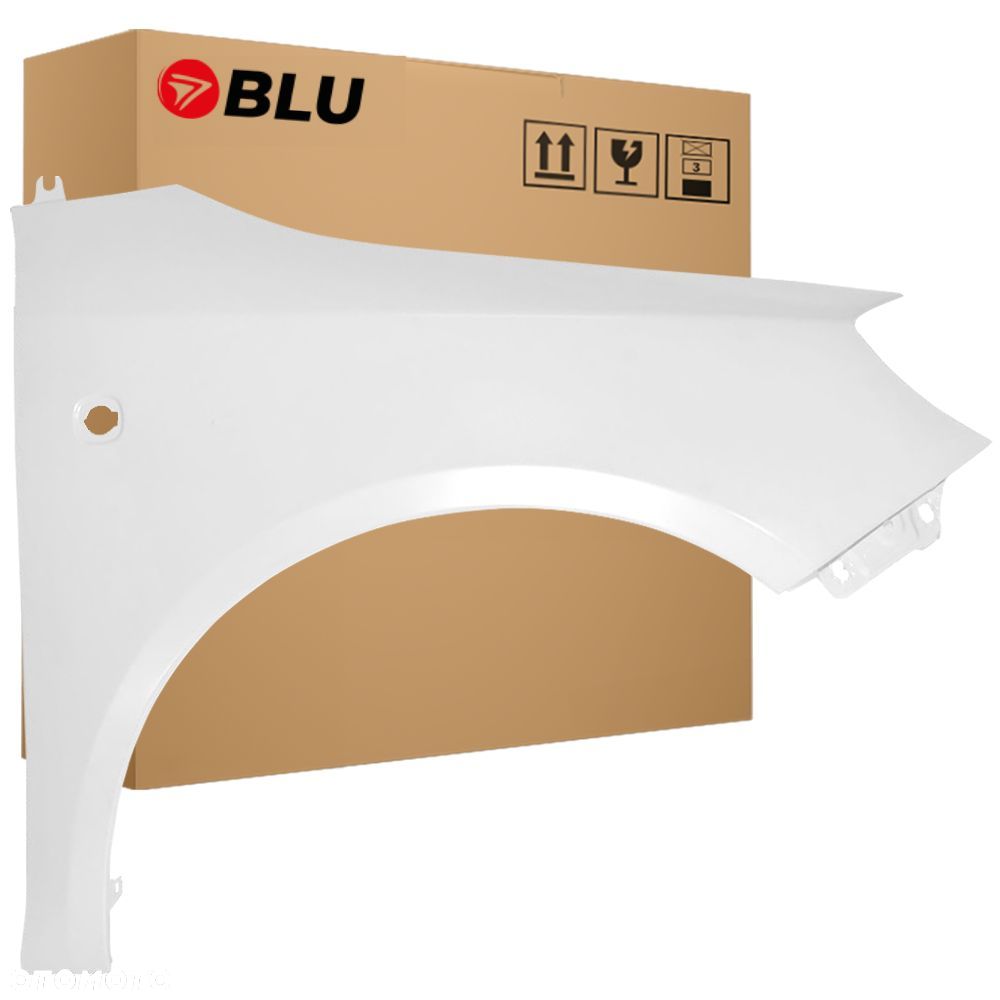 BLU Błotnik SKODA FABIA II 2 5J ROOMSTER PRAKTIK 1026 prawy biały 07-15 przód  CandyWeiss - 1