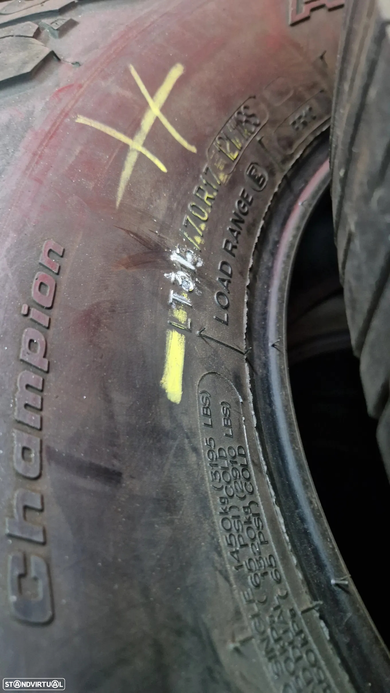 3 PNEUS 315/70/17 BFGOODRICH ALL TERRAIN - 4