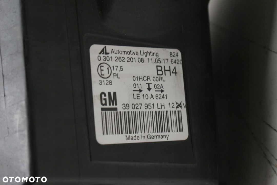 Lewa Lampa Przód Soczewka 39027951 Astra J GTC - 14