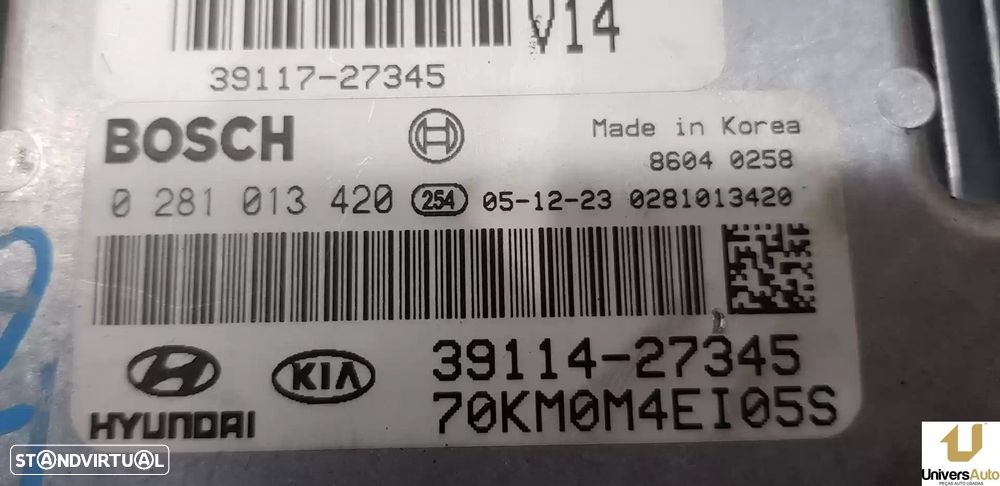 CENTRALINA MOTOR UCE KIA SPORTAGE 2006 -3911427345 - 1