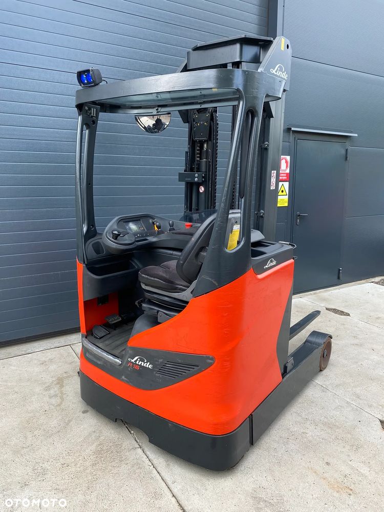Linde R16 Reach truck wózek wysokiego składowania NOWA bateria - 21