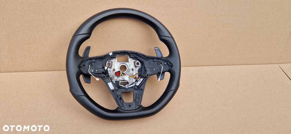 KIEROWNICA SKÓRZANA VW GOLF VIII ŁOPATKI NIEBIESKA NIĆ 311708981 CLJ - 3