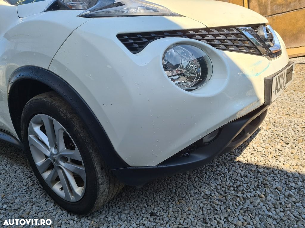 Bara fata Nissan Juke Facelift 2014 - 2018 Alb Feaf15 (1257) model fara spalatoare far - 2