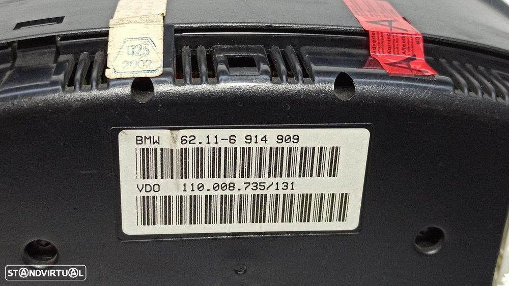 QUADRANTE BMW SERIE 5 BERLINA (E39) 520I EXCLUSIVE - 5