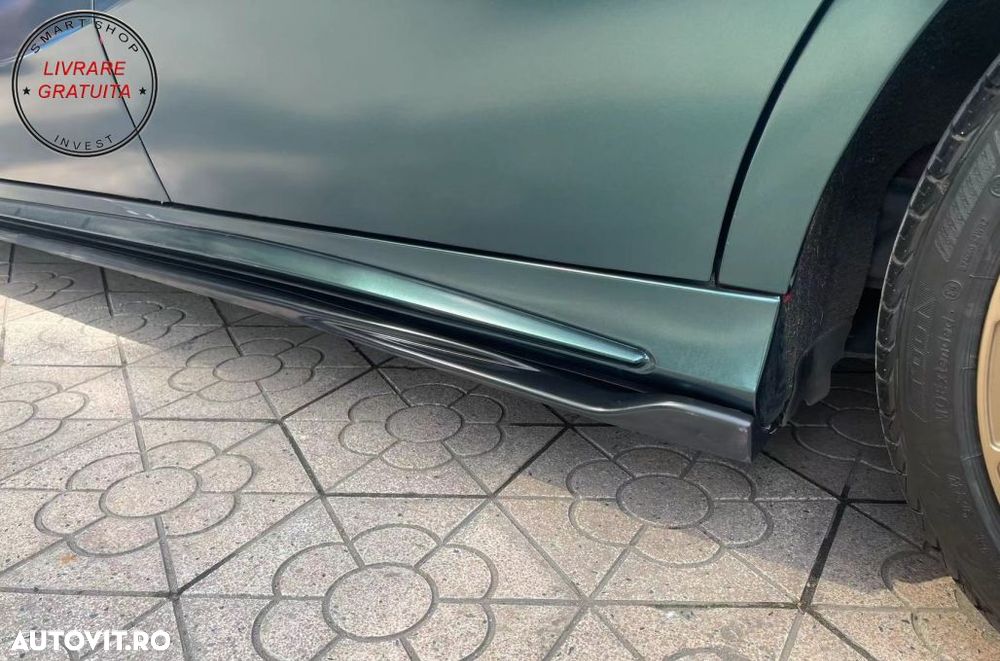 Extensii Praguri Laterale Mercedes A-Class W176 Sport Line A45 (2012-2018) Negru L- livrare gratuita - 9