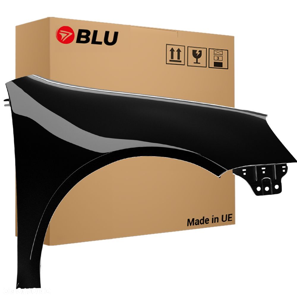 BLU Błotnik VW GOLF V 5 LC9X prawy czarny 03-09 przód hatchback ocynk TiefSchwarz - 1
