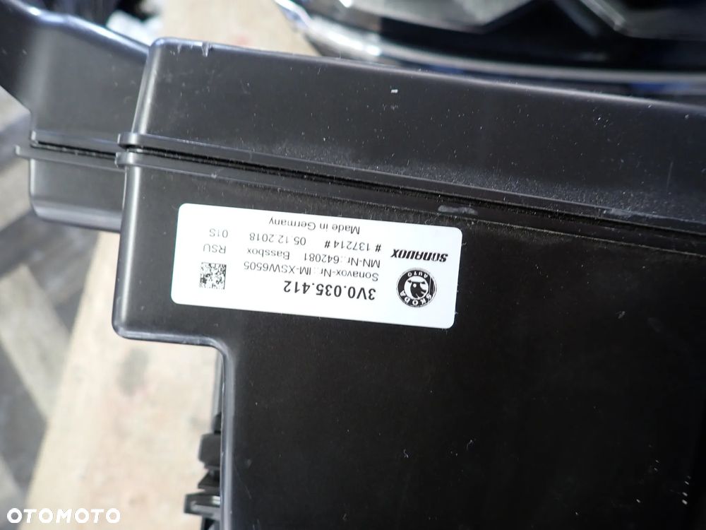 SKODA SUPERB III SUBWOOFER 3V0035412 - 5