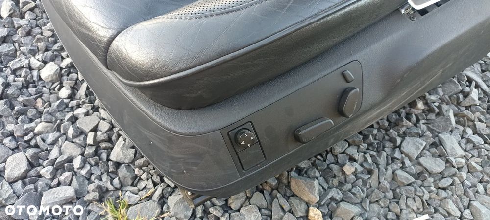 VOLKSWAGEN PHAETON 3D0 FOTEL KIEROWCY LEWY SKÓRA CZARNY - 15