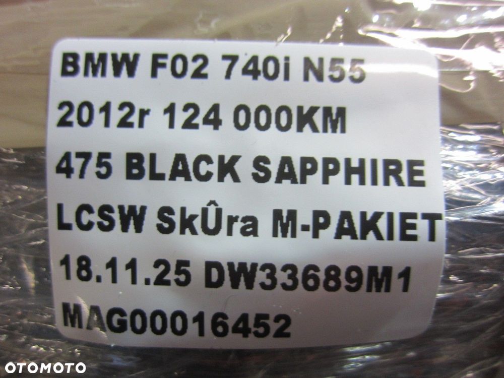 BMW 7 F01 F02 F07 F10 N55 INSTALACJA SILNIKA WIĄZKA PRZEWODÓW 12518605140 - 14