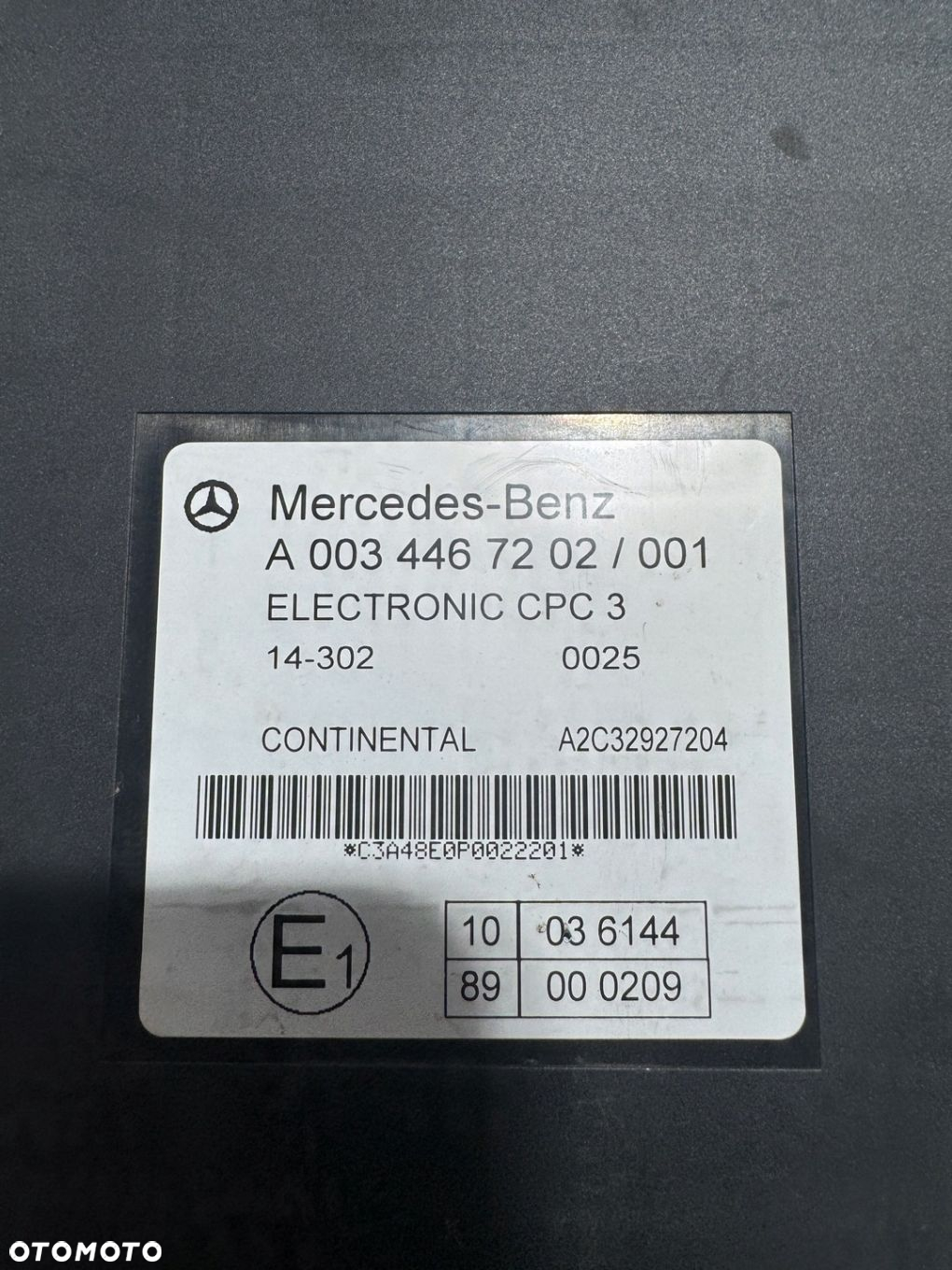 MODUŁ STEROWNIK CPC3 MERCEDES ACTROS MP 4 A0034467202 - 2