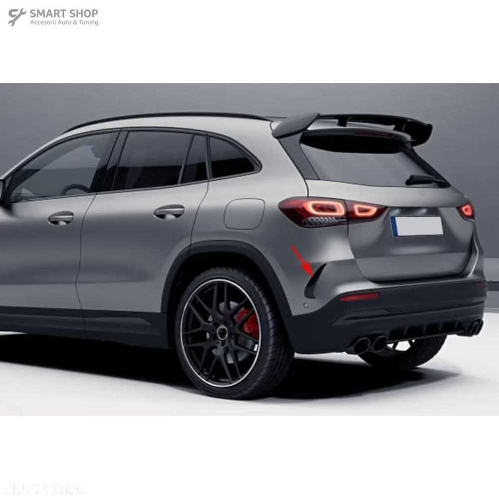 Ornamente Bara Spate Flapsuri Negru Lucios Mercedes GLA SUV H247 (2020 - 8