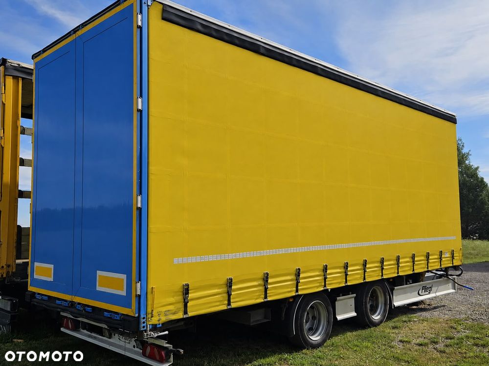 Fliegl PRZYCZEPA CIĘŻAROWA / 60m3 /  / OSIE BPW / HAMULCE TARCZOWE // 3M WYSOKA / TANDEM / 2 OSIE / 19 PALET / DOLNY SPRZĘG / 18 TON DMC / 13 TON ŁADOWNOŚĆ - 2