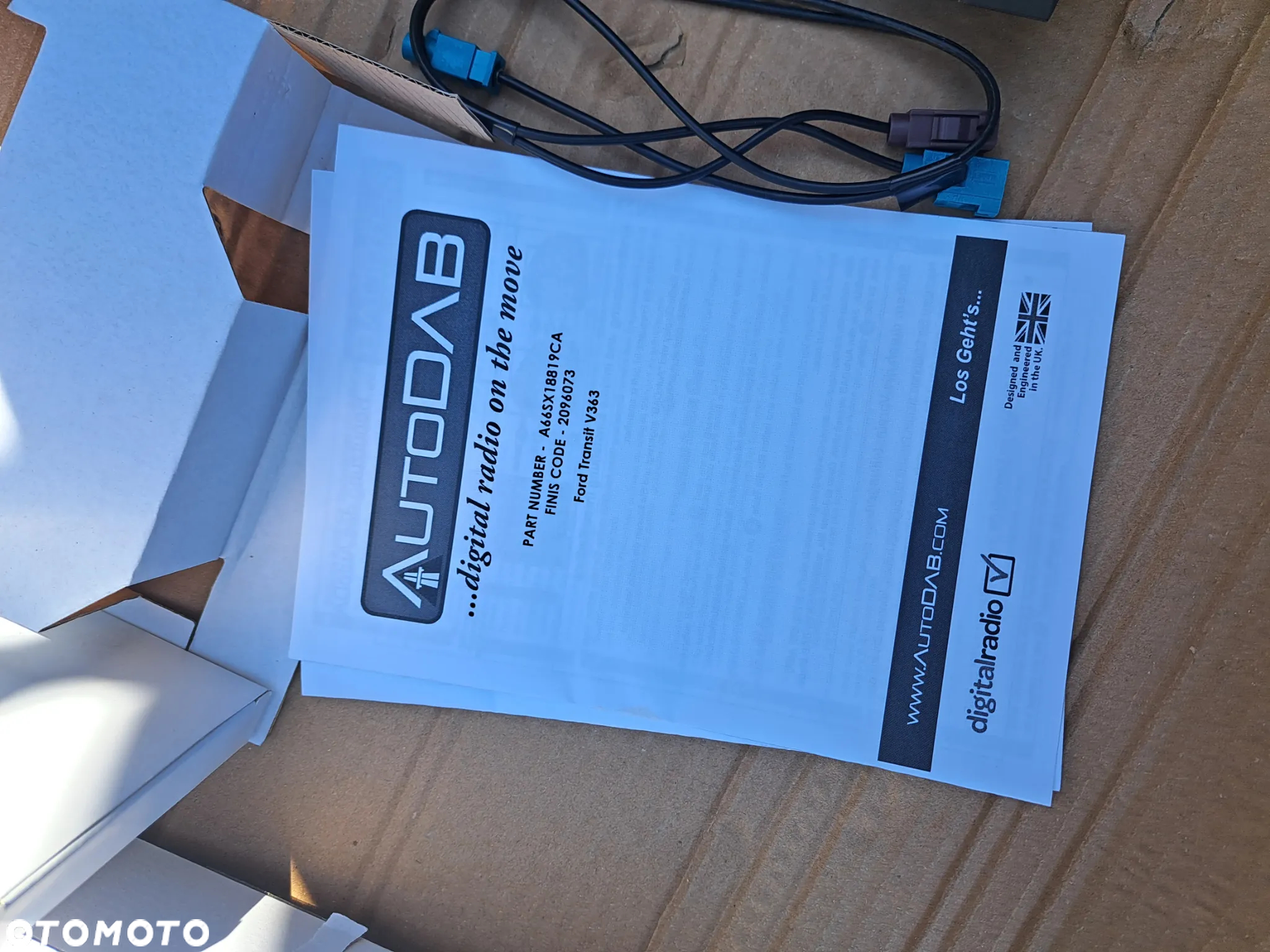 Moduł Antena DAB Ford Transit MK-8 2096073 A66SX18819CA Zestaw modułu odbioru radia DAB Ford DAB205 - 4