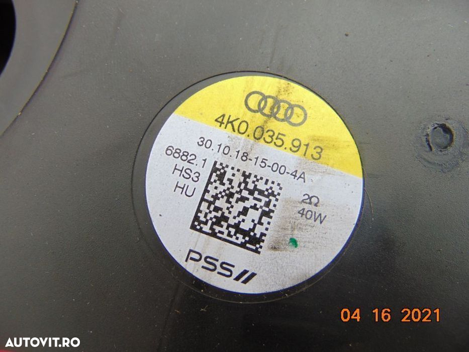 Boxa Audi a6 4K C8 subwoofer Audi a7 4K bassboc speaker tub bass audi - 2