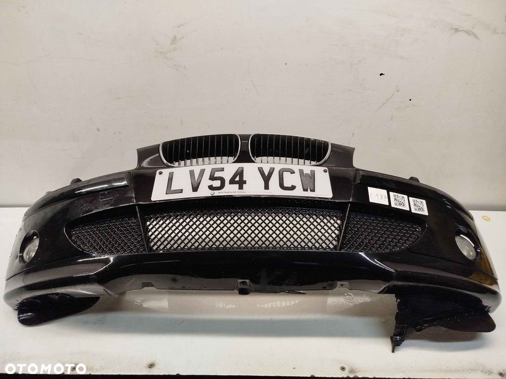 ^ ZDERZAK PRZÓD PRZEDNI DO BMW E87 SERIA I 1 SCHWARZ II CZARNY SPRYSKIWACZE LAMP XENON HALOGENY - 1