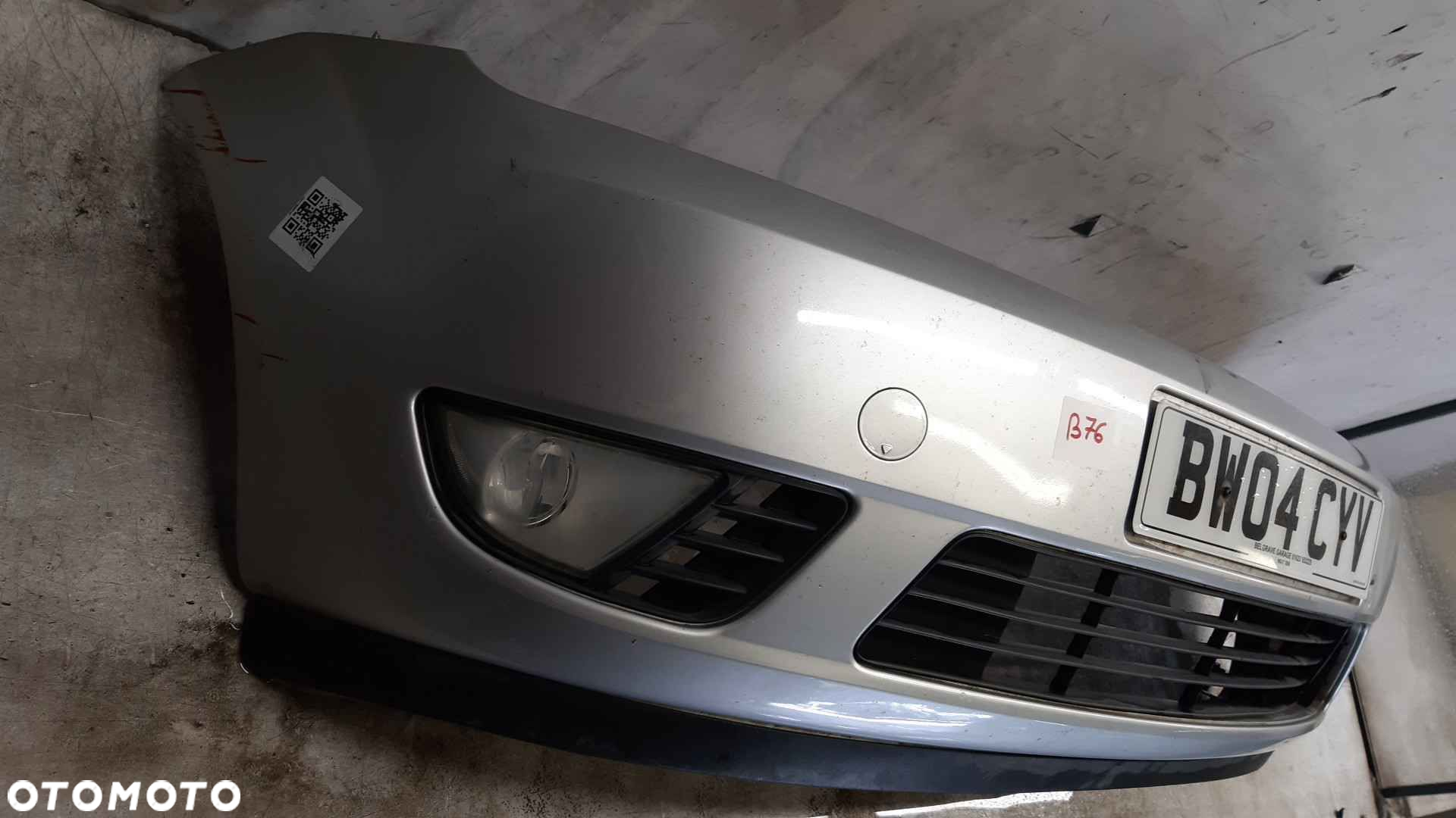 ^ ZDERZAK PRZÓD PRZEDNI DO FORD FIESTA MK.6 6 VI SREBRNY 62 HALOGENY - 4
