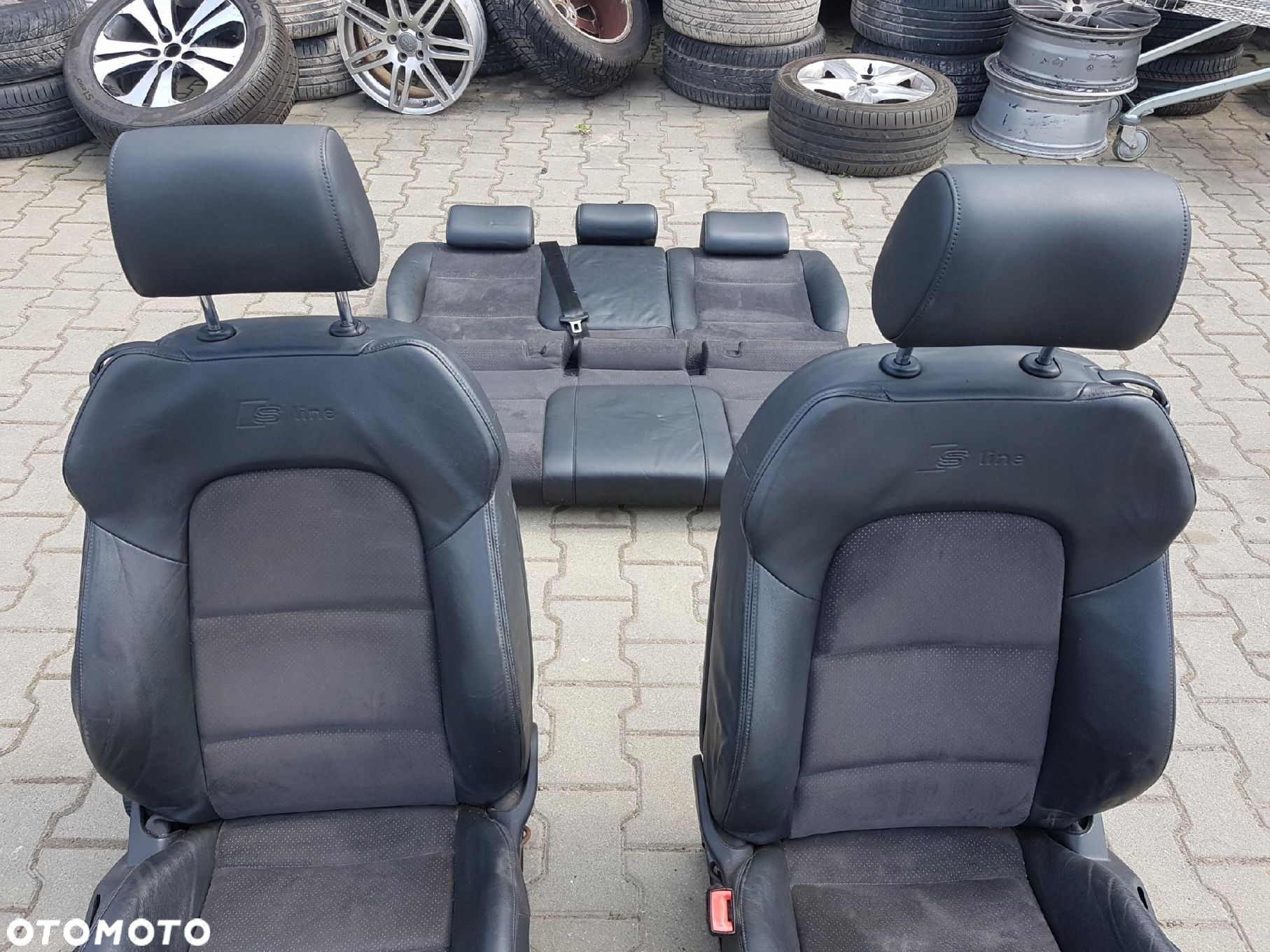AUDI A3 8P 04-12r S-LINE FOTELE PÓŁSKÓRY KANAPA 3D - 3