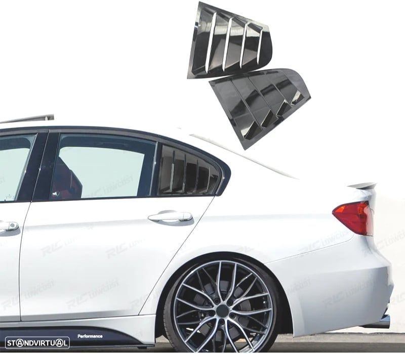 FLAPS LATERAIS BMW F30 PRETO BRILHANTE 11-19 - 1