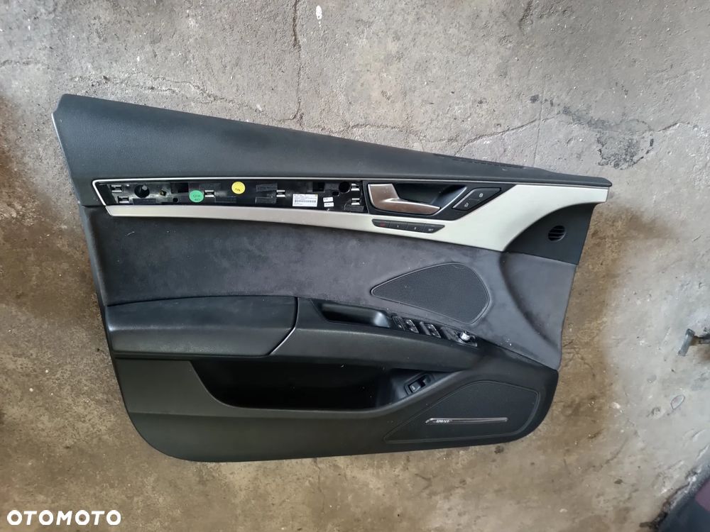 audi A8 D4 4H1 BOCZEK DRZWI LEWY PRZÓD PRZEDNI KOMPLETNY EUROPA ALCANTARA - 2
