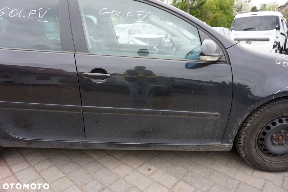 DRZWI PRZEDNIE PRAWE GOLF V 5D HB LC9Z  CZARNY VOLKSWAGEN 2003-2009 - 3