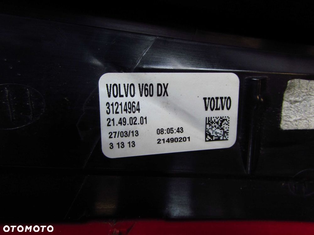 VOLVO V60 10- LAMPA TYL PRAWA 31214964 - 13