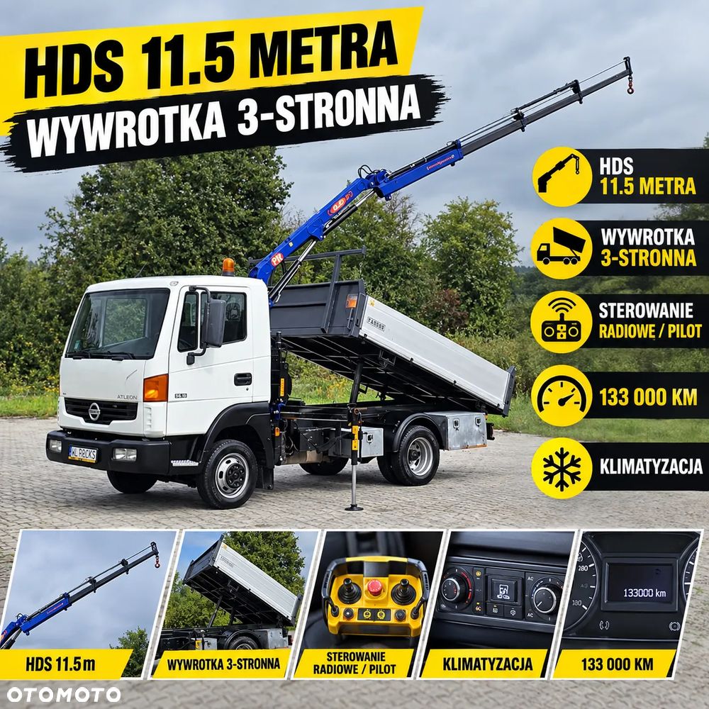 Nissan Atleon 35.15 Wywrotka 3.20 M + HDS 10 Metrów  ! + Pilot ! Klima ! - 1