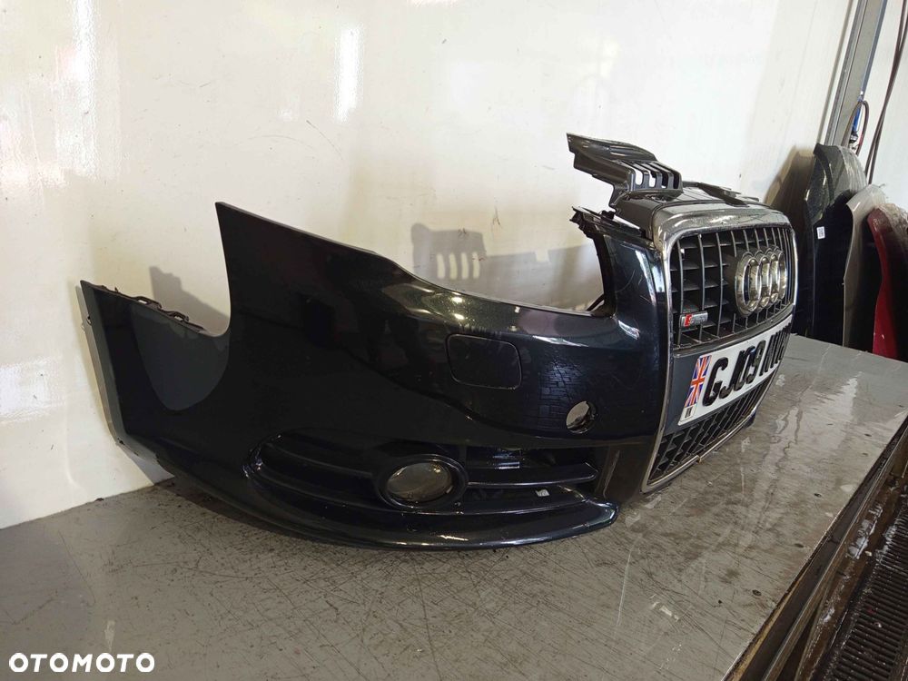 + ZDERZAK PRZÓD PRZEDNI AUDI A4 B7 S LINE S4 B7 LY9B CZARNY SPRYSKIWACZE LAMP XENON HALOGENY - 2