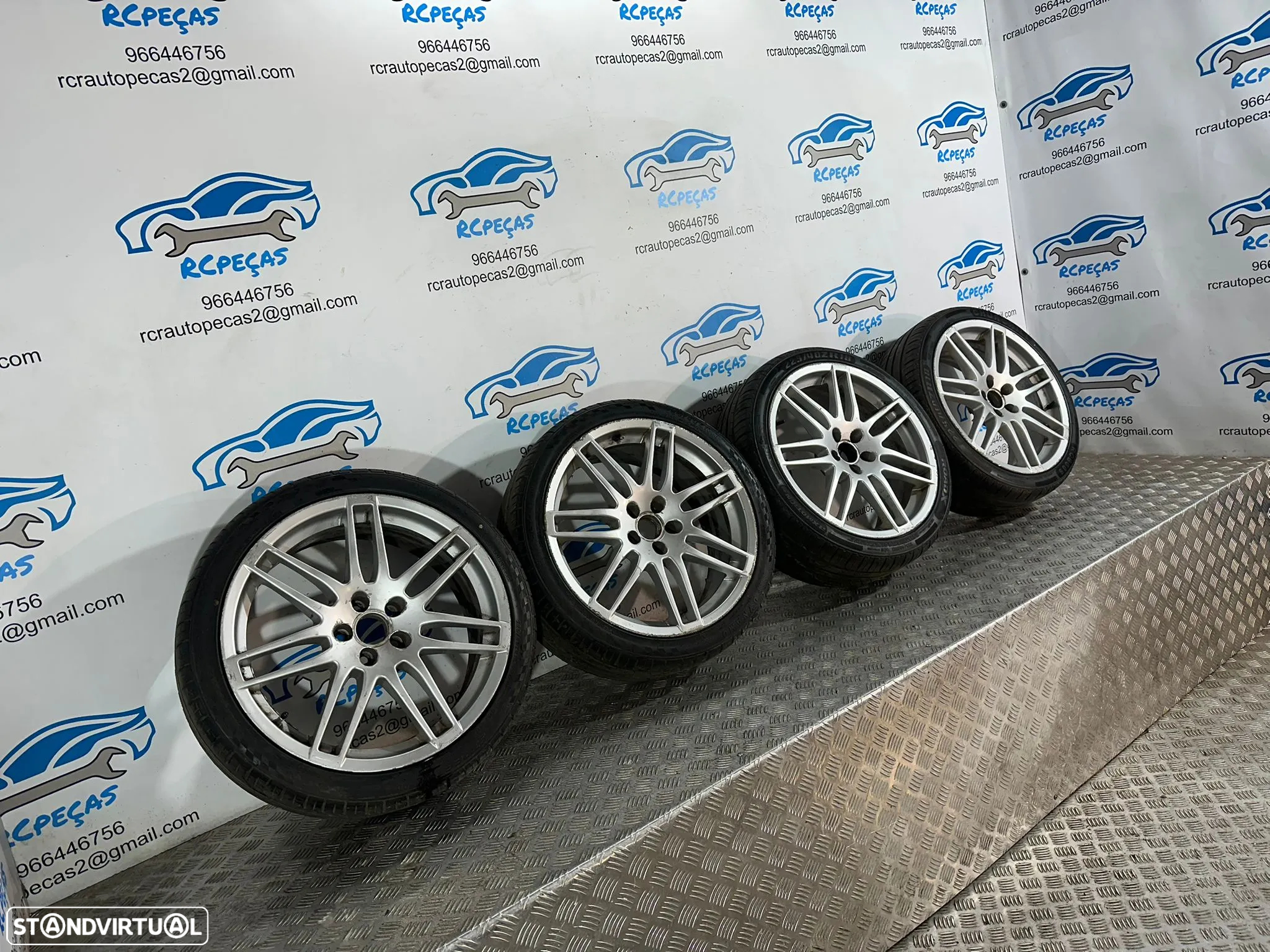 .Conjunto Jantes 18 Audi S-LINE 8J ET35 5x100 - 3