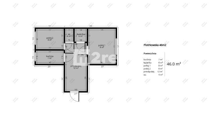 Łódź - Centrum | 46 m2 | 2 pokoje | balkon | widok