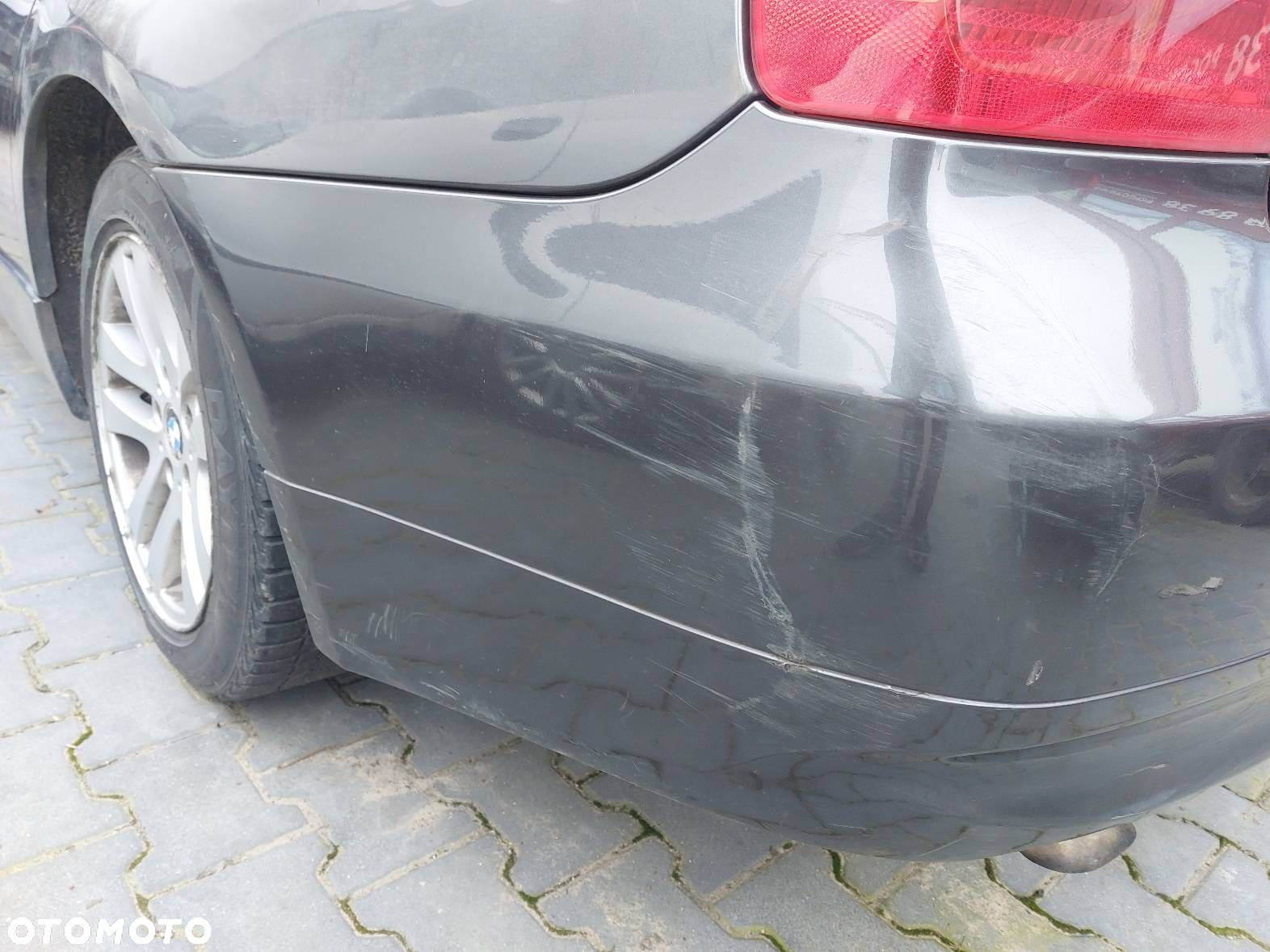 KOMPLETNY TYŁ BMW E90 A22/7 SPARKLING GRAPHITE KLAPA ZDERZAK TYŁ LAMPY - 2